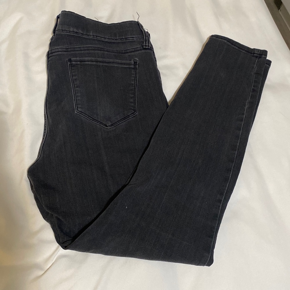 Elastic waistband jeans